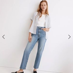 With tags on! MADEWELL: petite perfect vintage straight jean in montville wash